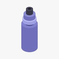 illustriert isometrisch Sport Wasser Flasche vektor