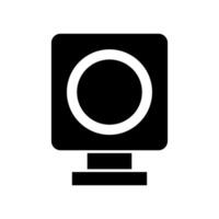Webcam auf weißem Hintergrund dargestellt vektor