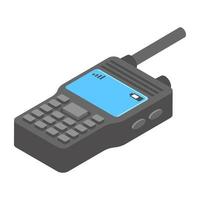 trendig walkie talkie vektor