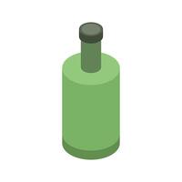 illustrerade isometrisk oliv olja flaska vektor
