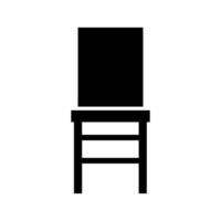 stol illustrerade på vit bakgrund vektor
