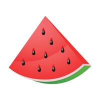 Vektor Hälfte Wassermelone Obst Symbol isoliert Vektor