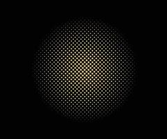 halvton prickad abstrakt bakgrund cirkulärt fördelad. halvtonseffekt vektormönster. cirkel prickar isolerad på den vita bakgrunden vektor