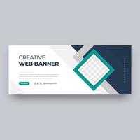 företag webb banner design vektor