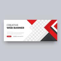 Web-Banner-Design für Unternehmen vektor