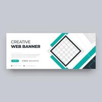 kreativ webbomslag banner designmall vektor