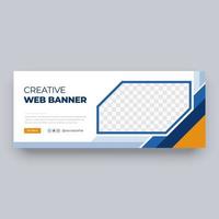 sociala medier cover banner design vektor