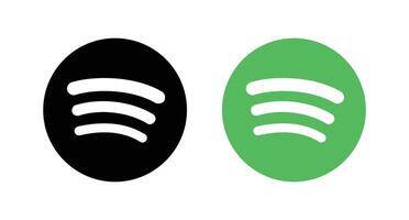 Spotify logotyp. Spotify social media ikon. vektor