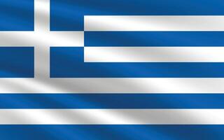 Griechenland Flagge Vektor Illustration. Griechenland National Flagge. winken Griechenland Flagge.