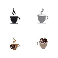 Coffee-Shop-Logo-Symbol-Vorlage-Design-Vektor-Illustration vektor