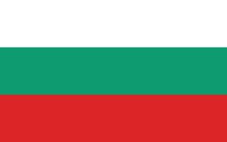 Bulgarien Flagge Vektor Illustration. Bulgarien National Flagge.