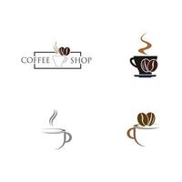 Coffee-Shop-Logo-Symbol-Vorlage-Design-Vektor-Illustration vektor