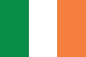 irland flagga vektor illustration. irland nationell flagga.