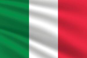 Italien Flagge Vektor Illustration. Italien National Flagge. winken Italien Flagge.