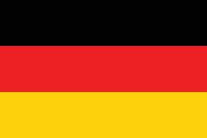 Deutschland Flagge Vektor Illustration. Frankreich National Flagge.