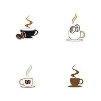 Coffee-Shop-Logo-Symbol-Vorlage-Design-Vektor-Illustration vektor