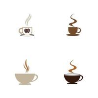 Coffee-Shop-Logo-Symbol-Vorlage-Design-Vektor-Illustration vektor