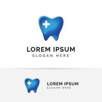 Dental Logo Vorlage. Zahnpflege-Symbol-Symbol-Designs vektor