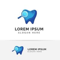 Dental Logo Vorlage. Zahnpflege-Symbol-Symbol-Designs vektor