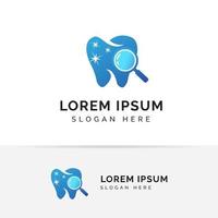 Dental Logo Vorlage. Zahnpflege-Symbol-Symbol-Designs vektor