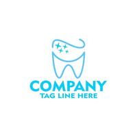 Dental Logo Vorlage zum Marke oder Unternehmen vektor