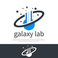 logotyp lab galaxy vektor stjärnikon, symbol