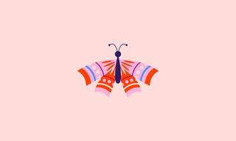 Vektor Illustration von Schmetterling Schönheit eben Design