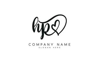 Handschrift Brief hb Logo Design. hb Logo Design Vektor Vorlage. Profi Vektor