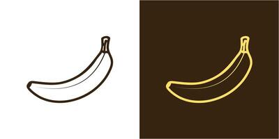 Linie Kunst Banane Vektor Design