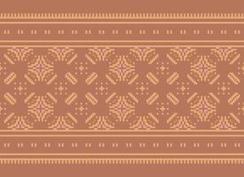 ein schön Textil- Digital Design einstellen von Damast Mogul Paisley Zier Ikat ethnisch Kreuz Stich Muster Dekor Rand retro Luxus Stil Hintergrund Geschenk Karte Rahmen zum Frauen Stoff Vorderseite zurück dupatta vektor