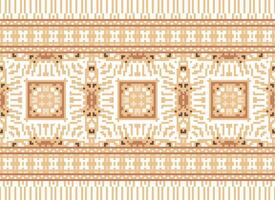 ethnisch geometrisch Stoff Muster Kreuz Stich.ikat Stickerei ethnisch orientalisch Pixel Muster Blau Hintergrund. abstrakt, vektor, illustration. Textur, Kleidung, Rahmen, Dekoration, Motive, Seide Hintergrund. vektor