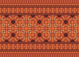 Pixel ethnisch Muster Vektor Hintergrund. nahtlos Muster traditionell, Design zum Hintergrund, Hintergrund, Batik, Stoff, Teppich, Kleidung, Verpackung, und textil.ethnisch Muster Vektor Illustration.