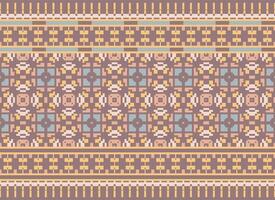 ein schön geometrisch ethnisch orientalisch Muster traditionell auf Weiß Hintergrund.aztec Stil, Stickerei, abstrakt, Vektor, Illustration.design zum Textur, Stoff, Kleidung, Verpackung, Dekoration, Teppich, Druck. vektor