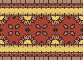 etnisk geometrisk tyg mönster korsa stitch.ikat broderi etnisk orientalisk pixel mönster blå bakgrund. abstrakt, vektor, illustration. textur, kläder, ram, dekoration, motiv, siden tapet. vektor