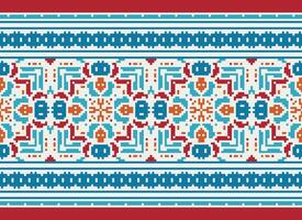 natur årgångar korsa sy traditionell etnisk mönster paisley blomma ikat bakgrund abstrakt aztec afrikansk indonesiska indisk sömlös mönster för tyg skriva ut trasa klänning matta gardiner och sarong vektor