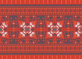 Natur Jahrgänge Kreuz Stich traditionell ethnisch Muster Paisley Blume Ikat Hintergrund abstrakt aztekisch afrikanisch indonesisch indisch nahtlos Muster zum Stoff drucken Stoff Kleid Teppich Vorhänge und Sarong vektor