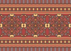 ethnisch geometrisch Stoff Muster Kreuz Stich.ikat Stickerei ethnisch orientalisch Pixel Muster Blau Hintergrund. abstrakt, vektor, illustration. Textur, Kleidung, Rahmen, Dekoration, Motive, Seide Hintergrund. vektor