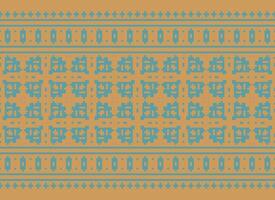 Pixel ethnisch Muster Vektor Hintergrund. nahtlos Muster traditionell, Design zum Hintergrund, Hintergrund, Batik, Stoff, Teppich, Kleidung, Verpackung, und textil.ethnisch Muster Vektor Illustration.