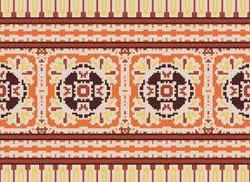 natur årgångar korsa sy traditionell etnisk mönster paisley blomma ikat bakgrund abstrakt aztec afrikansk indonesiska indisk sömlös mönster för tyg skriva ut trasa klänning matta gardiner och sarong vektor