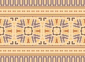 pixel etnisk mönster vektor bakgrund. sömlös mönster traditionell, design för bakgrund, tapet, batik, tyg, matta, Kläder, omslag, och textil.etnisk mönster vektor illustration.