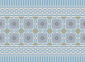 ein schön geometrisch ethnisch orientalisch Muster traditionell auf Weiß Hintergrund.aztec Stil, Stickerei, abstrakt, Vektor, Illustration.design zum Textur, Stoff, Kleidung, Verpackung, Dekoration, Teppich, Druck. vektor