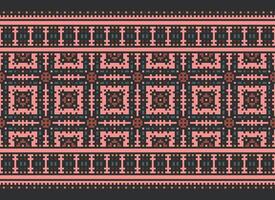 ein schön geometrisch ethnisch orientalisch Muster traditionell auf Weiß Hintergrund.aztec Stil, Stickerei, abstrakt, Vektor, Illustration.design zum Textur, Stoff, Kleidung, Verpackung, Dekoration, Teppich, Druck. vektor