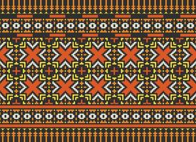 ein schön geometrisch ethnisch orientalisch Muster traditionell auf Weiß Hintergrund.aztec Stil, Stickerei, abstrakt, Vektor, Illustration.design zum Textur, Stoff, Kleidung, Verpackung, Dekoration, Teppich, Druck. vektor