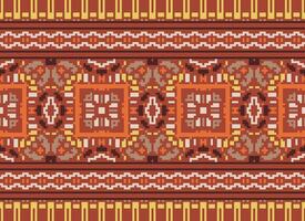 natur årgångar korsa sy traditionell etnisk mönster paisley blomma ikat bakgrund abstrakt aztec afrikansk indonesiska indisk sömlös mönster för tyg skriva ut trasa klänning matta gardiner och sarong vektor