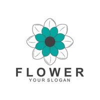 einfach Blume Logo Natur Logo abstrakt Design Vektor