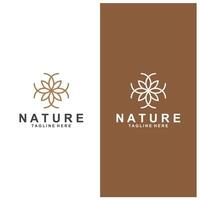 einfach Blume Logo Natur Logo abstrakt Design Vektor