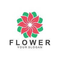 einfach Blume Logo Natur Logo abstrakt Design Vektor