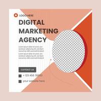 Beitrag einer Agentur für digitales Marketing vektor