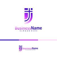 Brief j Logo Design Vektor. kreativ Initiale j Logo Konzepte Vorlage vektor