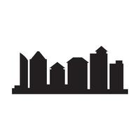 stadens skyline logotyp vektor